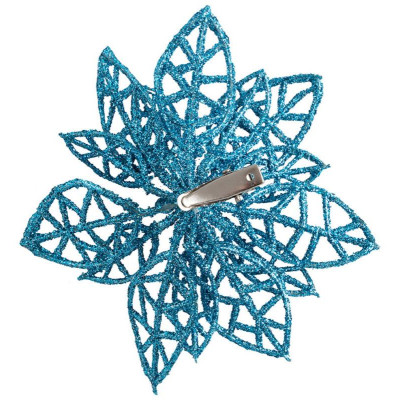 007793 Украшение декоративное 'Цветок' (3шт) цвет синий-2