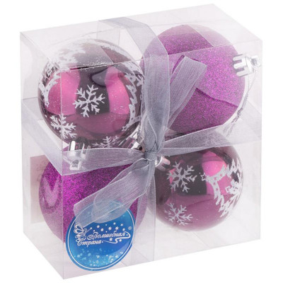 102163 Набор шаров PB6-4TDG-P d6см (4шт)-3