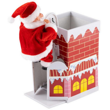 103139 Фигура декоративная 'Санта на трубе'-1