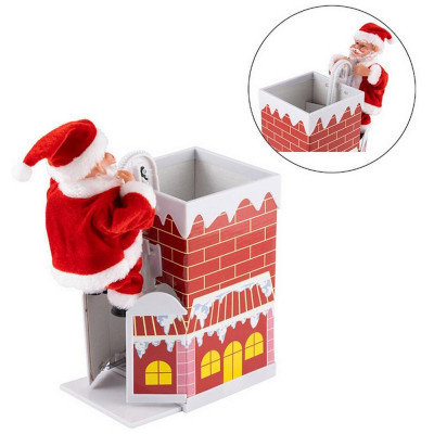 103139 Фигура декоративная 'Санта на трубе'