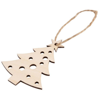 103446 Украшение декоративное 'Елочка' 8х6см (фанера)-1