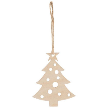 103446 Украшение декоративное 'Елочка' 8х6см (фанера)