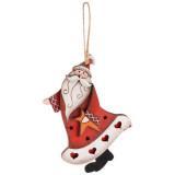 103448 Украшение декоративное 'Дед мороз' 14х9см (фанера)