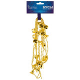 104001 Бусы ' Колокольчики' (2.7м), цвет - золото