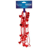 104003 Бусы ' Колокольчики' (2.7м), цвет - красный