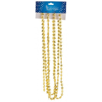 104060 Бусы ' Звездочки' цвет золотой