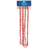 104061 Бусы ' Звездочки' цвет красный