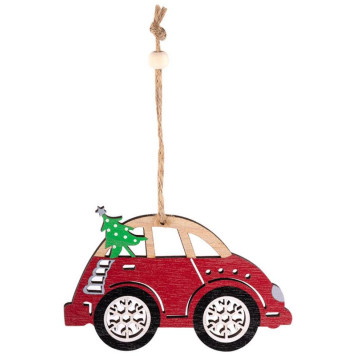 106442 Украшение декоративное 'Машинка с елкой' SYMZPB-4423149