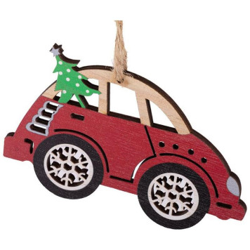 106442 Украшение декоративное 'Машинка с елкой' SYMZPB-4423149-1