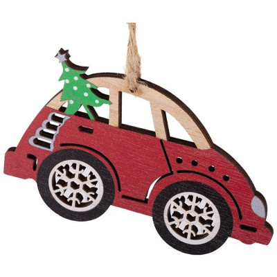 106442 Украшение декоративное 'Машинка с елкой' SYMZPB-4423149-1