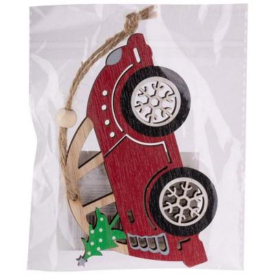 106442 Украшение декоративное 'Машинка с елкой' SYMZPB-4423149-2