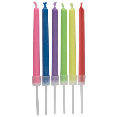 106827 Свечи с разноцветным пламенем 'Волшебная страна' микс цветов (6шт)-2