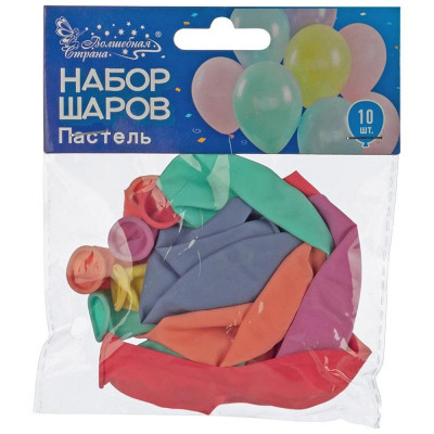 106829 Набор шаров 'Пастель' Волшебная страна' (10шт)-3
