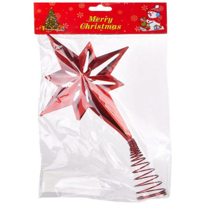 108606 Верхушка на елку ' Рождественская звезда' цвет красный-1