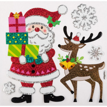 108655 Наклейка интерьерная новогодняя 'С Рождеством' RKX8904V-1