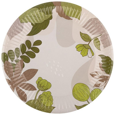 109339 Набор бумажных тарелок 'Nature' Волшебная страна 18 см (6шт)