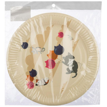 109340 Набор бумажных тарелок 'Cats' Волшебная страна 18 см (6шт)-3