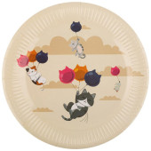 109342 Набор бумажных тарелок 'Cats' Волшебная страна 23см (6шт)