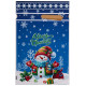 109722 Пакет подарочный с затягивающей лентой 'Снеговик' (10шт) 22.5х34см
