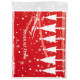109724 Пакет подарочный с затягивающей лентой 'Ёлки' (10шт) красный 22.5х34см
