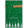109726 Пакет подарочный с затягивающей лентой 'Ёлки' (10шт) зелёный 22.5х34см