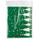 109726 Пакет подарочный с затягивающей лентой 'Ёлки' (10шт) зелёный 22.5х34см