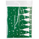 109726 Пакет подарочный с затягивающей лентой 'Ёлки' (10шт) зелёный 22.5х34см