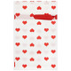 109736 Пакет подарочный с затягивающей лентой 'Сердечки' (10шт) 14.5х22.5см