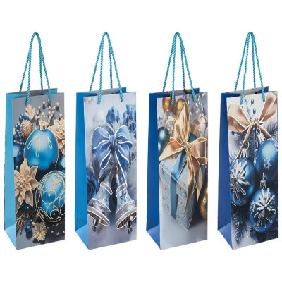 110425 Пакет подарочный 'Шары' для бутылки