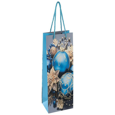 110425 Пакет подарочный 'Шары' для бутылки-1