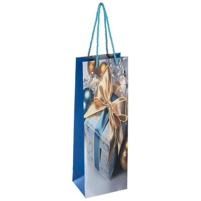 110425 Пакет подарочный 'Шары' для бутылки-2