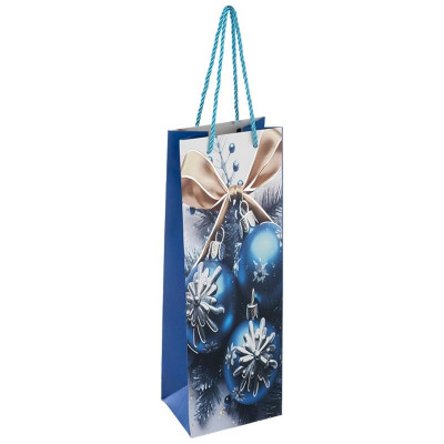 110425 Пакет подарочный 'Шары' для бутылки-3