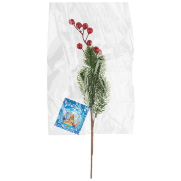 110596 Украшение декоративное 'Ветка с ягодами' 35см-3