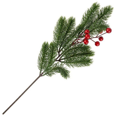 110600 Украшение декоративное 'Ветка с ягодами' 47см