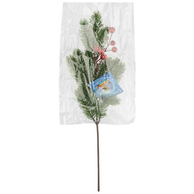 110600 Украшение декоративное 'Ветка с ягодами' 47см-3