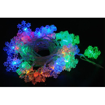 101576 Электрогирлянда ' Снежинки' SF-100-5-MC