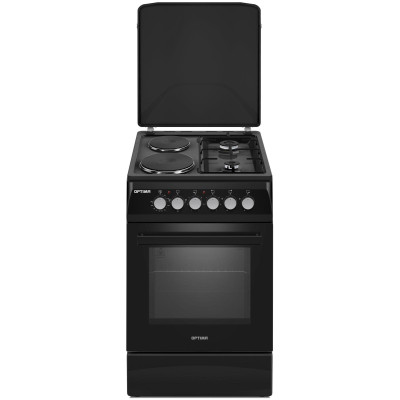 Плита комбинированная OPTIMA CS-5621 (2 газ./2 эл. эл. духовка, внутр.освещение, 50х60)