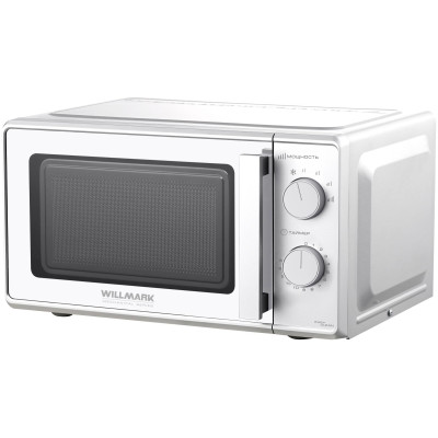 Микроволновая печь WILLMARK WMO-203GMW (20л, 700Вт, 6 уров.мощности, разморозка, механич.ПУ, белый)