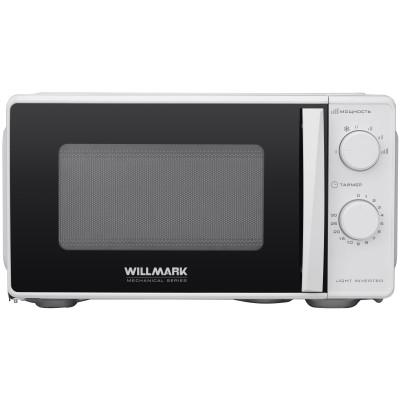 Микроволновая печь WILLMARK WMO-201MWI (20л, 800Вт, LIGHT INVERTER, 6 ур.мощ, размороз, механ.ПУ, белый)