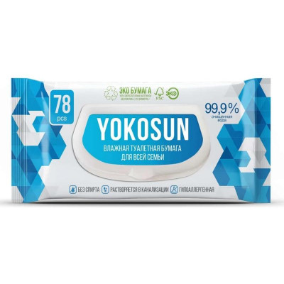 5197 Влажная взрослая туалетная бумага 78шт YokoSun-1